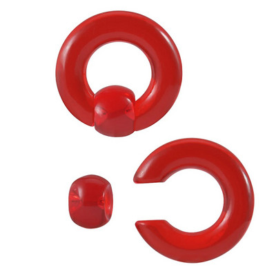 2Gb Akrila BCR Liela izmēra Gigants Nebrīvē Pērlīšu Gredzens Ausu Tuneļa Spraudņa Paplašinātājs Guauge Vīriešu Deguna Gredzens Pīrsings Ķermeņa Rotaslietas 00G