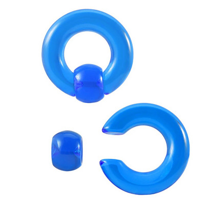 2Gb Akrila BCR Liela izmēra Gigants Nebrīvē Pērlīšu Gredzens Ausu Tuneļa Spraudņa Paplašinātājs Guauge Vīriešu Deguna Gredzens Pīrsings Ķermeņa Rotaslietas 00G