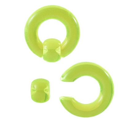 2Gb Akrila BCR Liela izmēra Gigants Nebrīvē Pērlīšu Gredzens Ausu Tuneļa Spraudņa Paplašinātājs Guauge Vīriešu Deguna Gredzens Pīrsings Ķermeņa Rotaslietas 00G