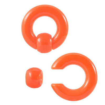 2Gb Akrila BCR Liela izmēra Gigants Nebrīvē Pērlīšu Gredzens Ausu Tuneļa Spraudņa Paplašinātājs Guauge Vīriešu Deguna Gredzens Pīrsings Ķermeņa Rotaslietas 00G