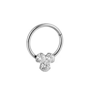 Butterfly nina augustamine rõngas nina vaheseina augustamine rõngas titaan teras Nariz augustamine kõrva kõhr Tragus gooti augustamine nez opaal