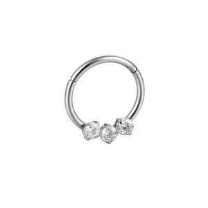 Butterfly nina augustamine rõngas nina vaheseina augustamine rõngas titaan teras Nariz augustamine kõrva kõhr Tragus gooti augustamine nez opaal