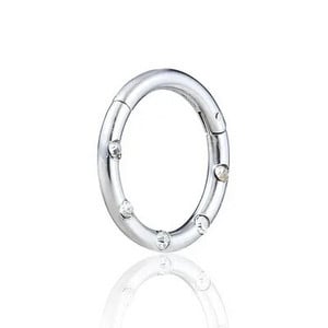 Butterfly nina augustamine rõngas nina vaheseina augustamine rõngas titaan teras Nariz augustamine kõrva kõhr Tragus gooti augustamine nez opaal