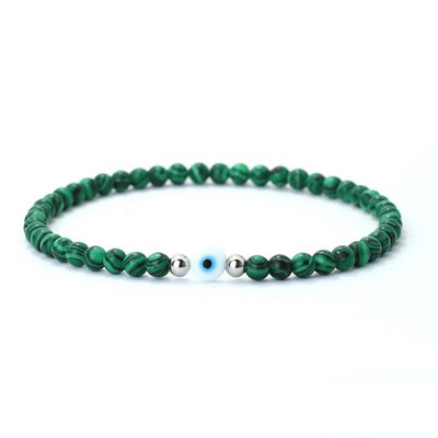 Noter New Fashion 4mm rokassprādze vīriešiem Turkey Evil Eyes Braslet Natural Red Howlite Lavas Stone Rokassprādze Kokosriekstu Pērlītes Brazalete