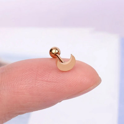 1 τεμ. Μικροσκοπικά φινετσάτα σκουλαρίκια από ανοξείδωτο ατσάλι για γυναίκες 2021 Φορείο Snake Moon Star Heart Butterfly Piercing Ear cuff