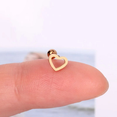 1 τεμ. Μικροσκοπικά φινετσάτα σκουλαρίκια από ανοξείδωτο ατσάλι για γυναίκες 2021 Φορείο Snake Moon Star Heart Butterfly Piercing Ear cuff