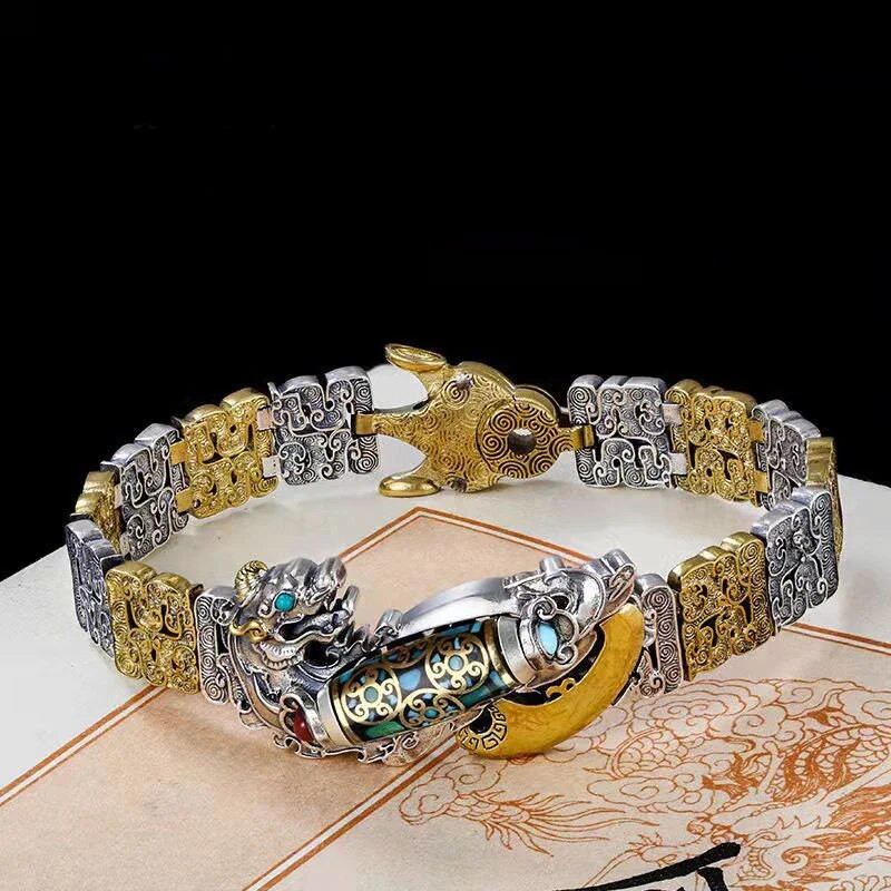 Jaunā deviņu acu Dzi Bead Brave rokassprādze vīriešu transfēra retro personība moderns atmosfēras nacionālās tendences nišas dizains