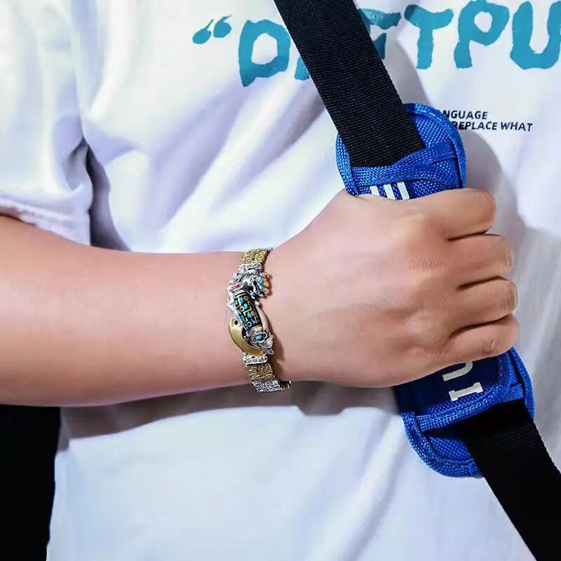 Jaunā deviņu acu Dzi Bead Brave rokassprādze vīriešu transfēra retro personība moderns atmosfēras nacionālās tendences nišas dizains