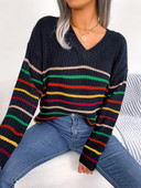 Liela izmēra sieviešu apģērbs 2023. gada rudens ziemas džemperis ar garām piedurknēm, trikotāžas džemperi