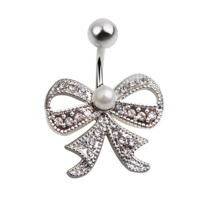 1gab Ziemassvētku Ziemassvētku vecīša nabas pīrsings Ombligo Snowflake Dangle Belly Button Gredzens Sievietēm 361L Nerūsējošā tērauda ķermeņa gredzens