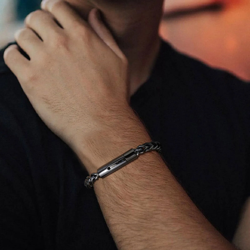 Βραχιόλια με αλυσίδα Vnox 6MM από ανοξείδωτο ατσάλι για ανδρικά κοσμήματα με βραχιόλια
