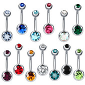 1Gb tērauda pīrsingi Ombligo 14G nabas pīrsingi Nombril dārgakmeņu vēdera pīrsingi nabas pīrsingi nokarināmi auskari ķermeņa rotaslietas