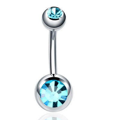 1Gb tērauda pīrsingi Ombligo 14G nabas pīrsingi Nombril dārgakmeņu vēdera pīrsingi nabas pīrsingi nokarināmi auskari ķermeņa rotaslietas