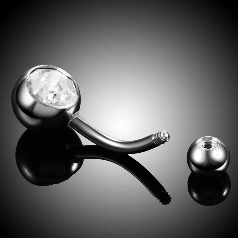 1Gb tērauda pīrsingi Ombligo 14G nabas pīrsingi Nombril dārgakmeņu vēdera pīrsingi nabas pīrsingi nokarināmi auskari ķermeņa rotaslietas