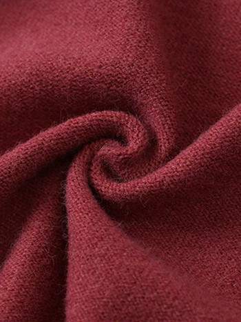 Плетена жилетка със средна дължина Пролет Есен Пуловери с V-образно деколте Дамски тънки едноредни трикотажни палта Basic Mom Malhas Gilet