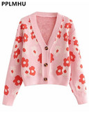 Korejiešu apdrukas jaciņas, īsi mēteļi sievietēm, brīvi džemperi, jakas Jauki V veida kakla izgriezums, trikotāžas, garās piedurknes, jauni trikotāžas topi