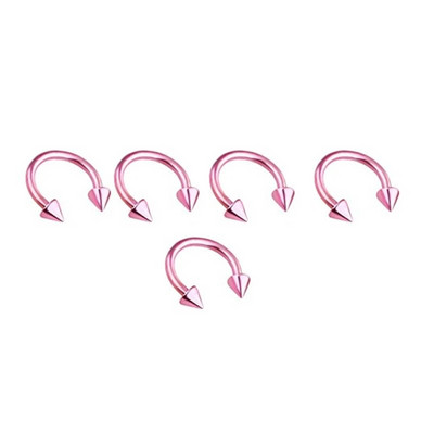 5 τμχ Ανοξείδωτο ατσάλι Δαχτυλίδι στεφάνης μύτης Δαχτυλίδι Septum Rings Σκουλαρίκια για τα χείλη Σκουλαρίκια ρουθούνι Circular Tragus Ear Piercing Πέταλο Σώμα κοσμήματα