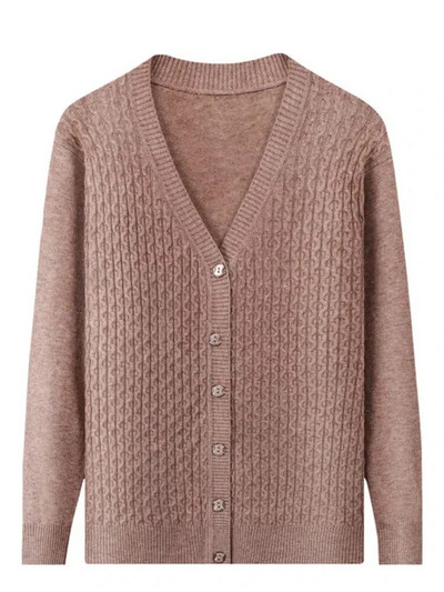 Jauni slaidi džemperi jaciņu topi sieviešu ikdienas klasiski trikotāžas mēteļi, jauni korejiešu konfektes krāsas Trikotāžas izstrādājumi ar V veida kakla izgriezumu Malhas jakas