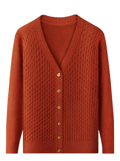 Jauni slaidi džemperi jaciņu topi sieviešu ikdienas klasiski trikotāžas mēteļi, jauni korejiešu konfektes krāsas Trikotāžas izstrādājumi ar V veida kakla izgriezumu Malhas jakas