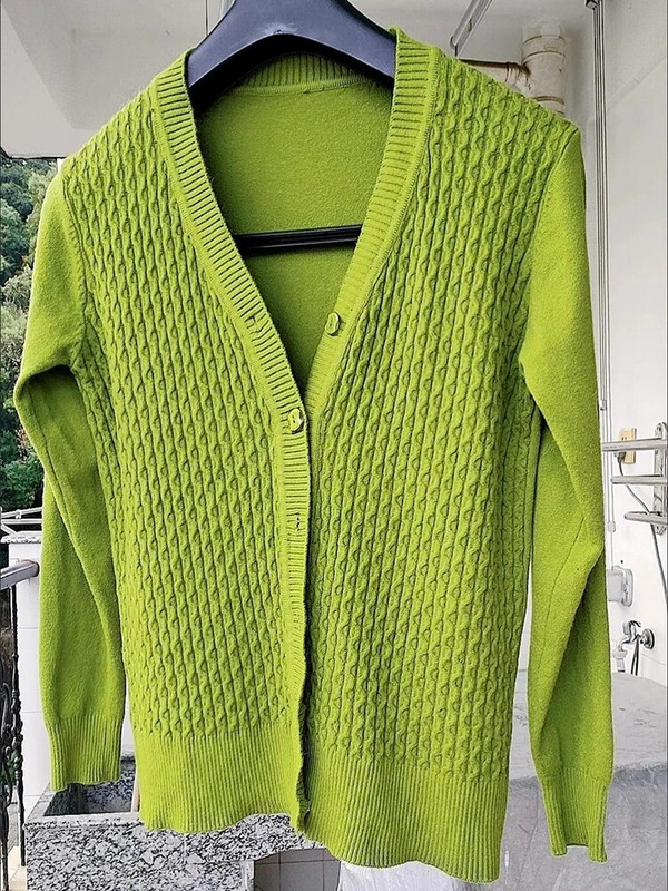 Jauni slaidi džemperi jaciņu topi sieviešu ikdienas klasiski trikotāžas mēteļi, jauni korejiešu konfektes krāsas Trikotāžas izstrādājumi ar V veida kakla izgriezumu Malhas jakas