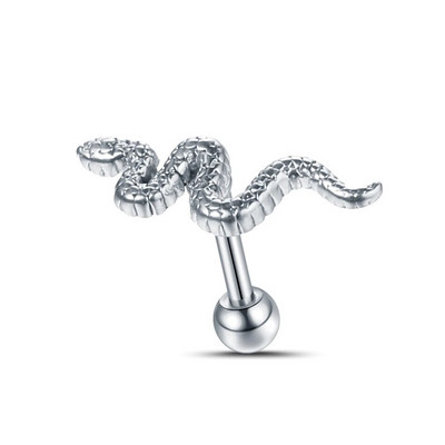 1gab mazi čūskas auskari sievietēm Mini pīrsings auskari no nerūsējošā tērauda Labret lūpu pīrsingi ķermeņa rotaslietas dāvanas Brincos