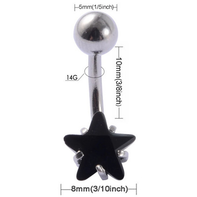 1 gab Cirkona nabas gredzens dubultā/viena kristāla nabas pīrsings ar stienīti tērauda auss tragus skrimšļa spirāles pīrsings rotaslietas