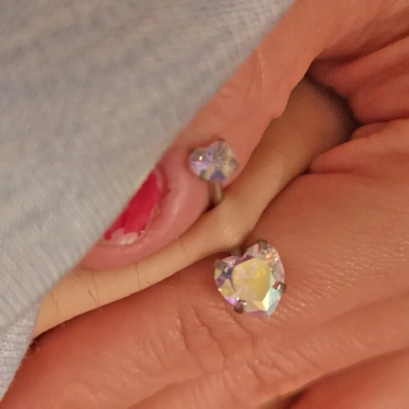 1 gab Cirkona nabas gredzens dubultā/viena kristāla nabas pīrsings ar stienīti tērauda auss tragus skrimšļa spirāles pīrsings rotaslietas