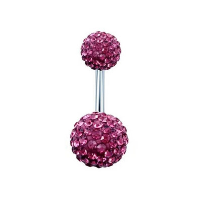 Crystal Ball Nabarõngad roostevabast terasest tsirkoonist naba augustamine südame kõhu augustamine armas nabapuu augustamine Ombligo