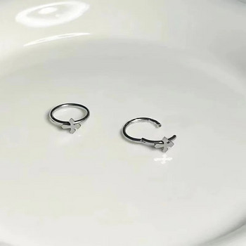 INS Cross Heart Seamless Closed Ring Пръстен за устни Титаниева стомана Ear Bone Studs For Cool Girl Labret Пиърсинг Бижута Мъже Жени