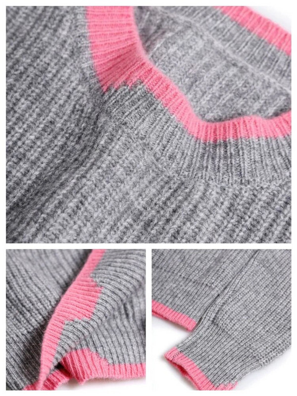 Jaunums trikotāžas izstrādājumos Ziemas modes sieviešu džemperi 2023. gada korejiešu modes džemperi ar o-veida kakla izgriezumu, LOSE, garām piedurknēm, cieti, silti džemperi