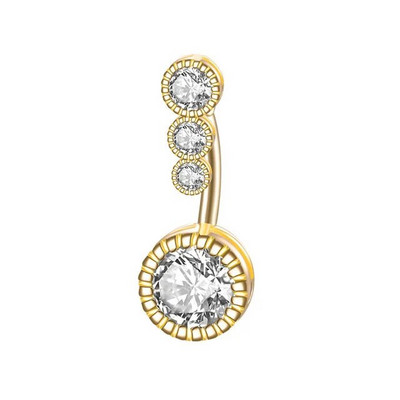 Fashion Hot Sexy Double Circon Anti Allergy Vienkāršs atpūtas krēsls Titāna Auskari Ausu Nagu Vēders Pogas Gredzeni Nabas Pīrsings пирсинг