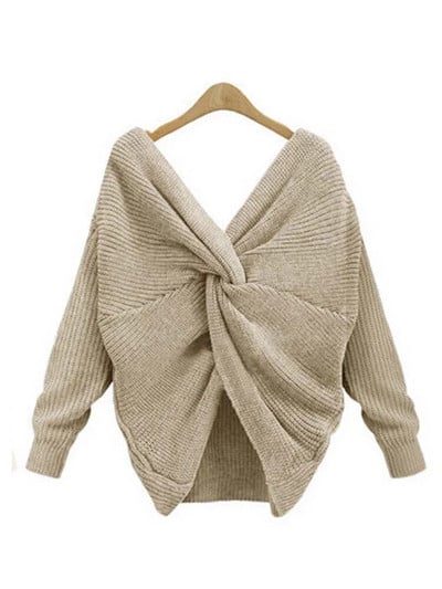 Naised Selg Risti ristpärlitega kootud kampsun Sügis Talv Elegantne OL Soe Pullover Mood Soliidne Kampsun Kudumid Pull