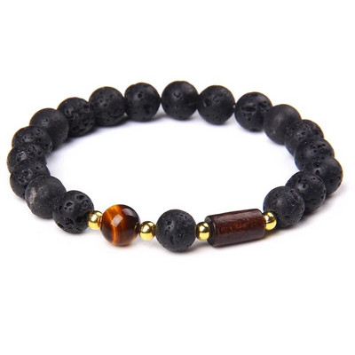 Micro Pave ar melnām pērlītēm CZ cirkonija karaļa kroņa un bāra šarmu rokassprādze vīriešiem akmens pērlīšu rokassprādze Valentīna vīriešiem Juvelierizstrādājumu piegāde