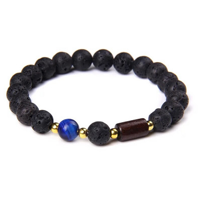 Micro Pave ar melnām pērlītēm CZ cirkonija karaļa kroņa un bāra šarmu rokassprādze vīriešiem akmens pērlīšu rokassprādze Valentīna vīriešiem Juvelierizstrādājumu piegāde