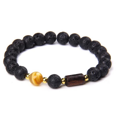 Micro Pave ar melnām pērlītēm CZ cirkonija karaļa kroņa un bāra šarmu rokassprādze vīriešiem akmens pērlīšu rokassprādze Valentīna vīriešiem Juvelierizstrādājumu piegāde