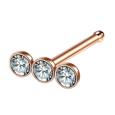 1 gab nerūsējošā tērauda L formas deguna skrūvju tapa 20G CZ taisna deguna gredzena komplekts nāsis stīpa auskars pīrsings Nariz pin ķermeņa rotaslietas