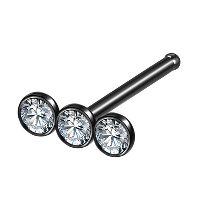 1 gab nerūsējošā tērauda L formas deguna skrūvju tapa 20G CZ taisna deguna gredzena komplekts nāsis stīpa auskars pīrsings Nariz pin ķermeņa rotaslietas