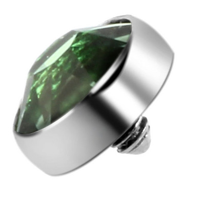 1PC Mikro ādas pīrsings G23 titāna virsmas iekšējais vītnes dārgakmens galiem ādas ādas nirējs paslēpt Labret pīrsingā ķermeņa rotaslietas