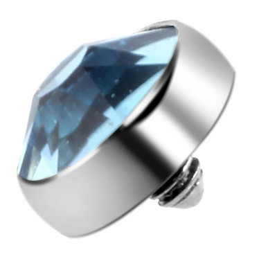 1PC Mikro ādas pīrsings G23 titāna virsmas iekšējais vītnes dārgakmens galiem ādas ādas nirējs paslēpt Labret pīrsingā ķermeņa rotaslietas