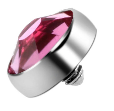 1PC Mikro ādas pīrsings G23 titāna virsmas iekšējais vītnes dārgakmens galiem ādas ādas nirējs paslēpt Labret pīrsingā ķermeņa rotaslietas