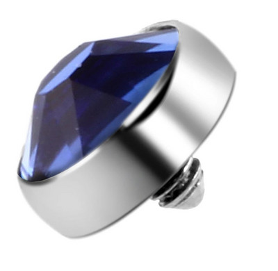 1PC Mikro ādas pīrsings G23 titāna virsmas iekšējais vītnes dārgakmens galiem ādas ādas nirējs paslēpt Labret pīrsingā ķermeņa rotaslietas