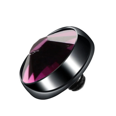 1PC Mikro ādas pīrsings G23 titāna virsmas iekšējais vītnes dārgakmens galiem ādas ādas nirējs paslēpt Labret pīrsingā ķermeņa rotaslietas