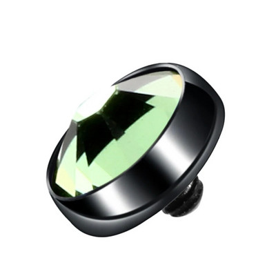 1PC Mikro ādas pīrsings G23 titāna virsmas iekšējais vītnes dārgakmens galiem ādas ādas nirējs paslēpt Labret pīrsingā ķermeņa rotaslietas