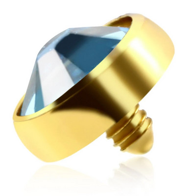 1PC Mikro ādas pīrsings G23 titāna virsmas iekšējais vītnes dārgakmens galiem ādas ādas nirējs paslēpt Labret pīrsingā ķermeņa rotaslietas