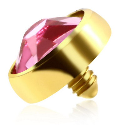 1PC Mikro ādas pīrsings G23 titāna virsmas iekšējais vītnes dārgakmens galiem ādas ādas nirējs paslēpt Labret pīrsingā ķermeņa rotaslietas