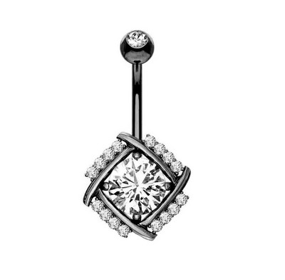 1 gab. Melns nabas gredzens Ķirurģiskā tērauda sirds, zieds, naba, pīrsings, čūska, naba, rotaslietas sievietēm, pīrsings, ombligo