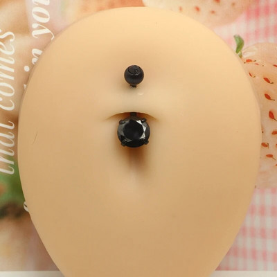 1 gab. Melns nabas gredzens Ķirurģiskā tērauda sirds, zieds, naba, pīrsings, čūska, naba, rotaslietas sievietēm, pīrsings, ombligo