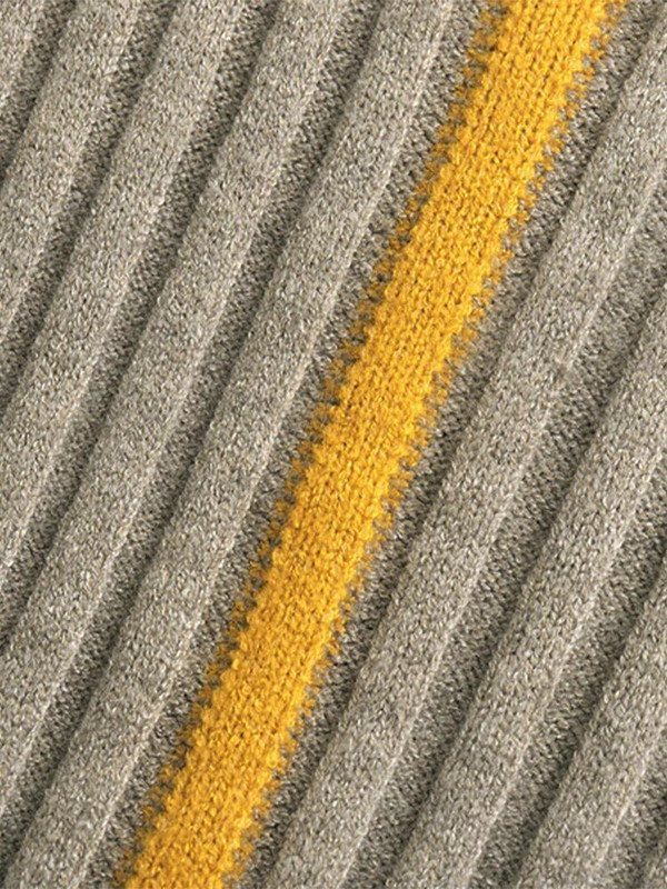 Divatos paneles, függőleges csíkos női pulóver Elegáns, vékony, teljes ujjú női pulóver, 2023-as őszi, téli, vastag női pulóver