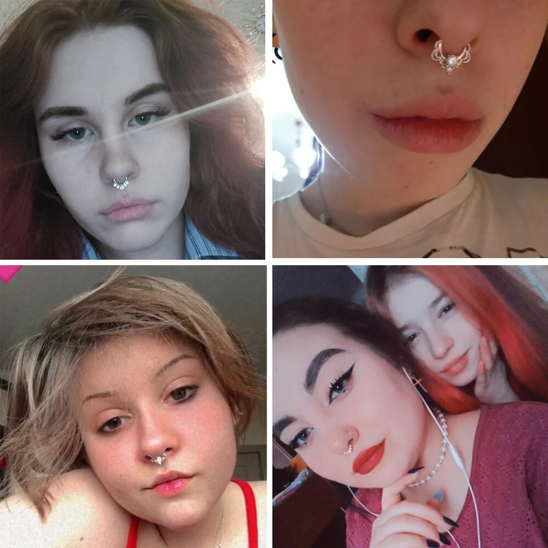 1 gab Cz deguna stīpa nāsis saliekams gredzens auss spirāle skrimslis Tragus auskars Cz skrimslis Huggie auskars pīrsings ķermeņa rotaslietas 18g