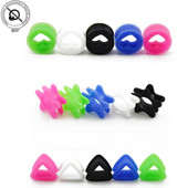 BOG-1 pāri elastīgi silikona elastīgi ādas ausu tuneļi un aizbāžņi sirds dobi plānas mīkstuma pīrsings auskari ķermeņa rotaslietas auss